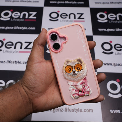 Nimmy Glasses Cool Dog Pink case for iPhone 17