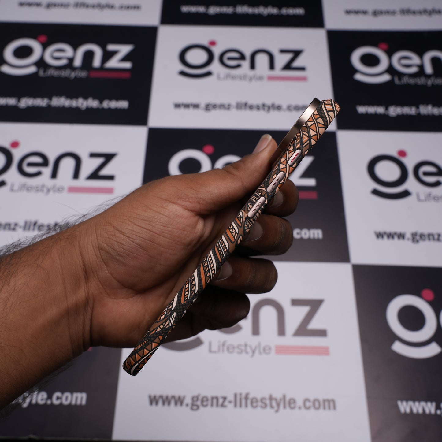 Luxo Life+ Brown Snake Carbon Fiber MagSafe Case for iPhone Air