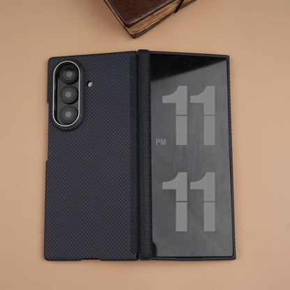 Moloch Design Blue Carbon Fiber MagSafe Case with Hinge Protection for Samsung Galaxy Z Fold7