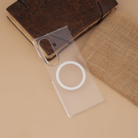 Crystal Clear MagSafe Non-Yellow Hard Case for Samsung Galaxy Z Fold7