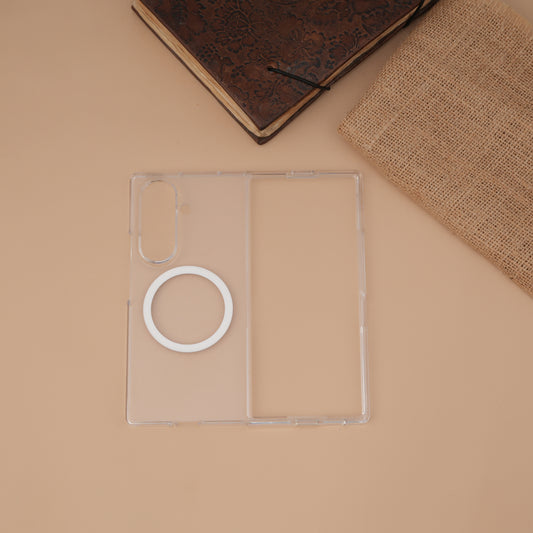 Crystal Clear Non-Yellow Hard MagSafe Case for Samsung Galaxy Z Fold7