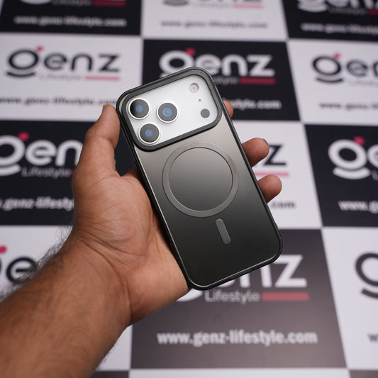 Xundd Black Metal Hard Matte finish MagSafe Case for iPhone