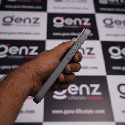 CaseBear Grey Vertex Leather MagSafe Case for iPhone