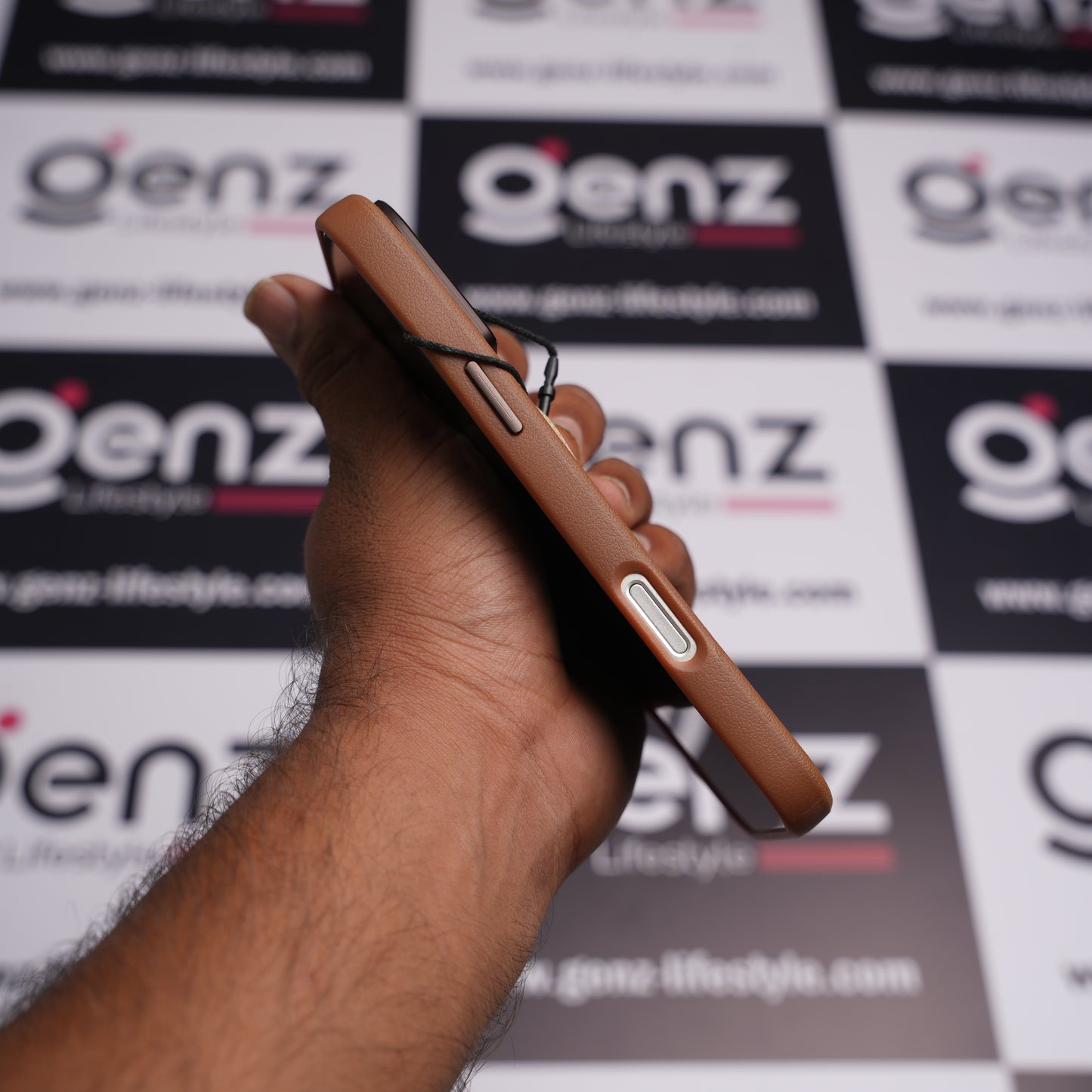 CaseBear Leather Brown Vertex Leather MagSafe Case for iPhone