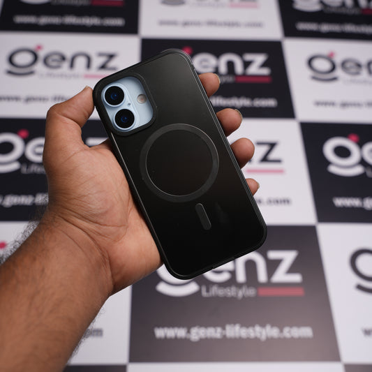 Xundd Black Metal Hard Matte finish MagSafe Case for iPhone