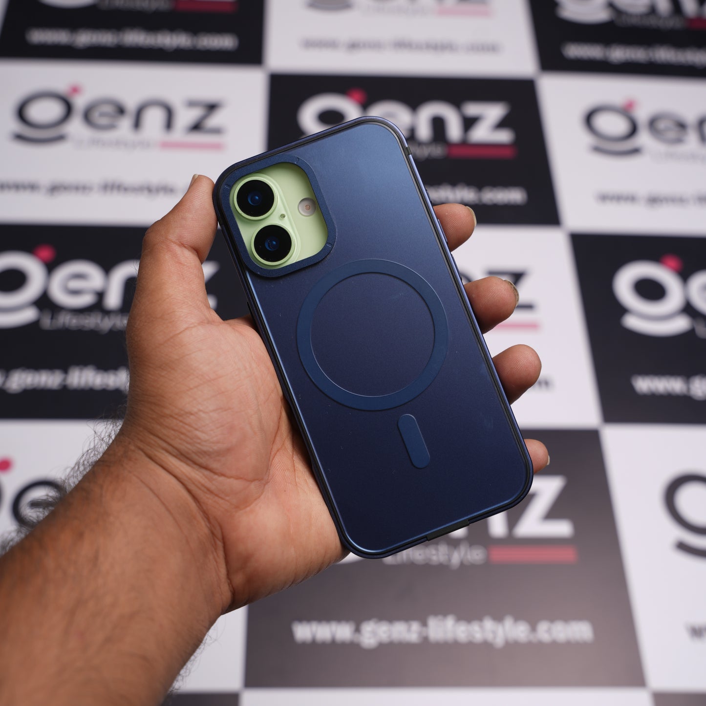 Xundd Blue Metal Hard Matte finish MagSafe Case for iPhone