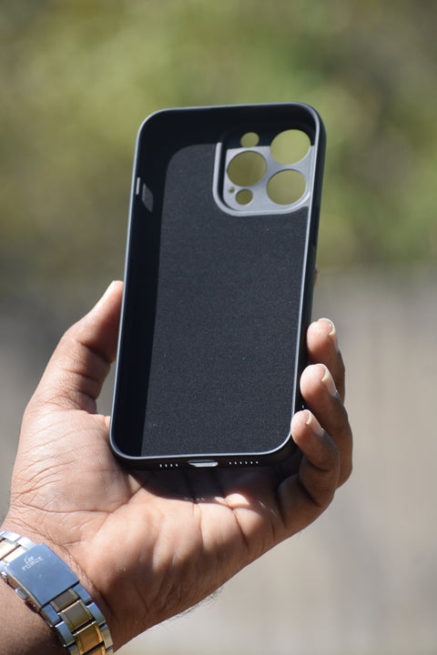 2mm Black Silicon Case with camera protection for iPhone