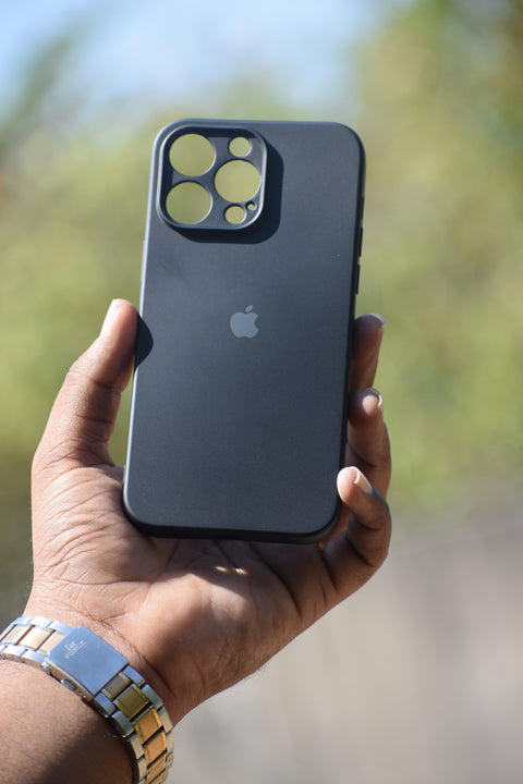 2mm Black Silicon Case with camera protection for iPhone