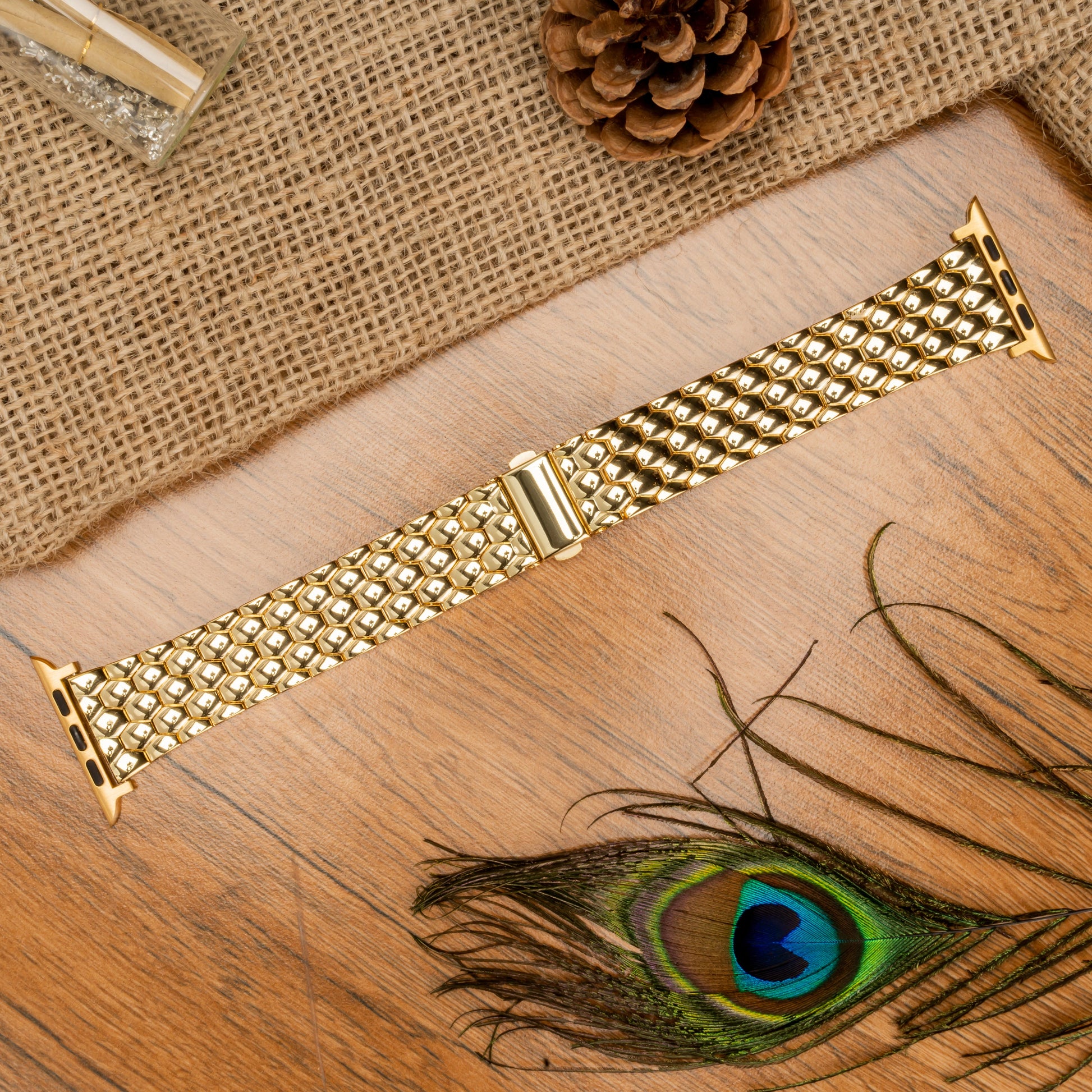 Honeycomb Metal Stainless Steel Strap for Apple iWatch