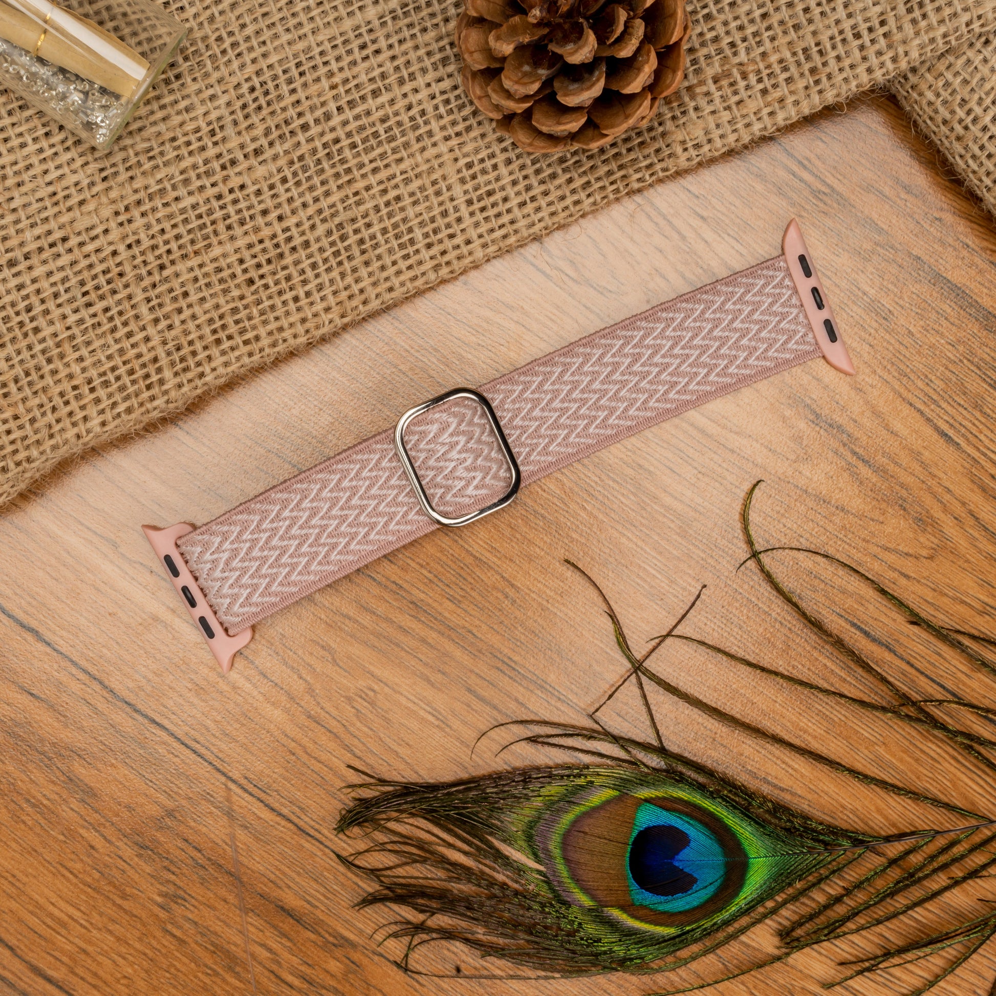 Adjustable Braided Solo Loop Soft Stretchable Elastics Strap