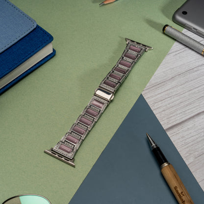 Opal Silver Metal Strap for Apple Watch