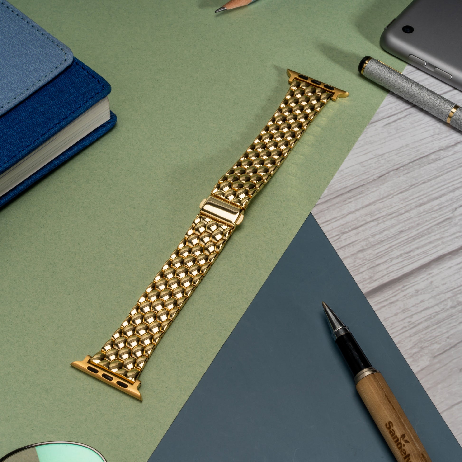 Honeycomb Metal Stainless Steel Strap for Apple iWatch
