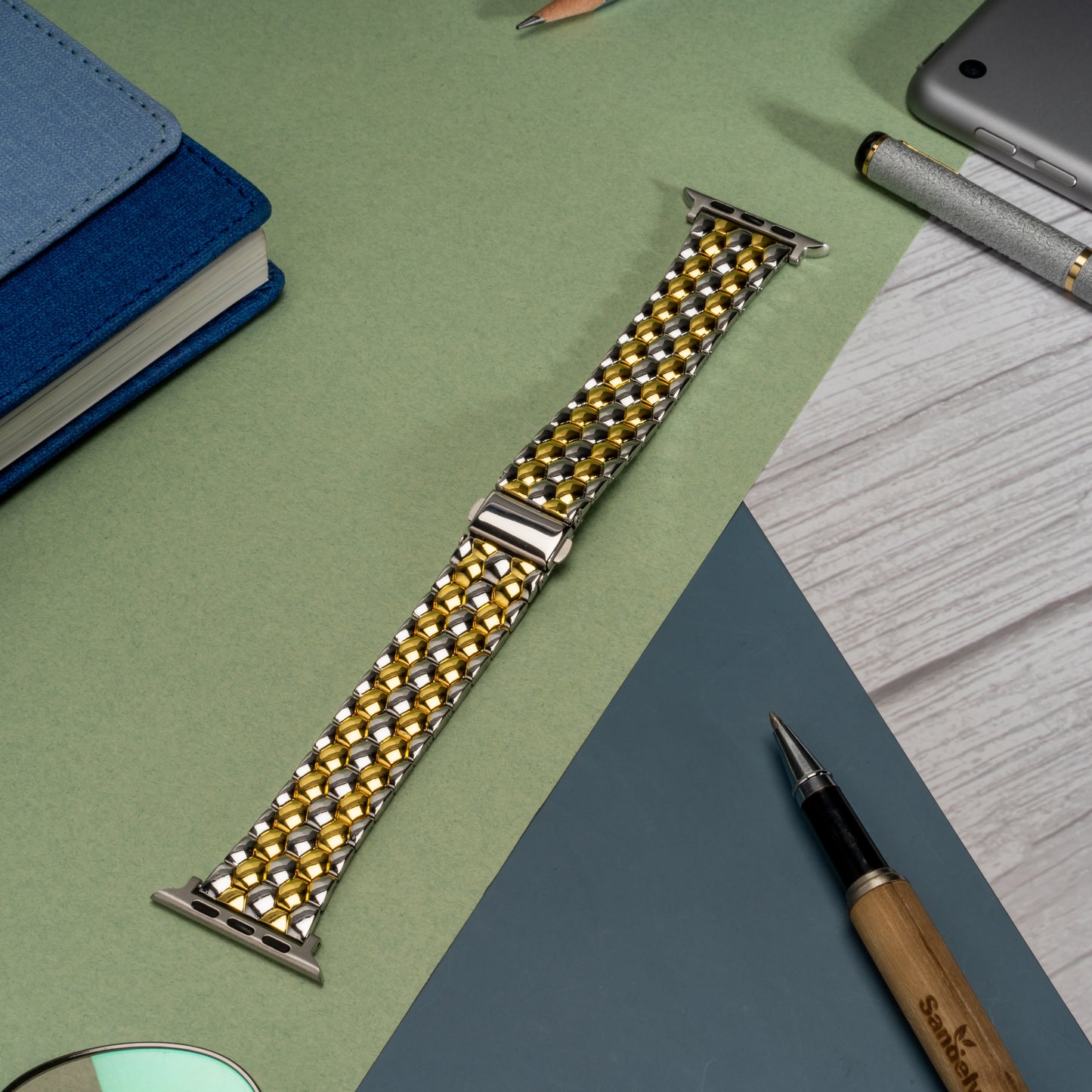 Honeycomb Metal Stainless Steel Strap for Apple iWatch