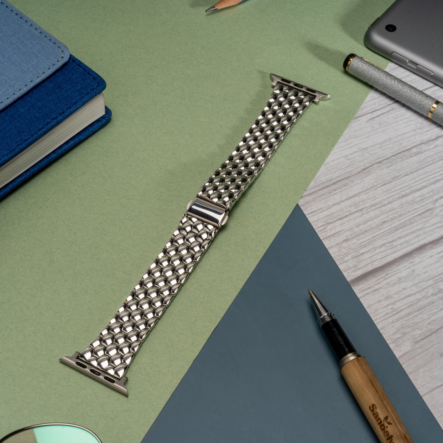 Honeycomb Metal Stainless Steel Strap for Apple iWatch