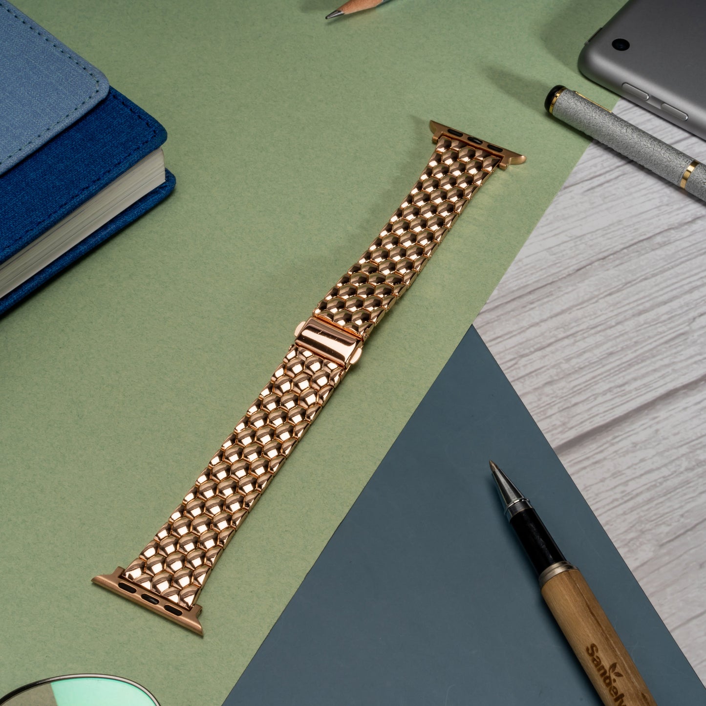 Honeycomb Metal Stainless Steel Strap for Apple iWatch