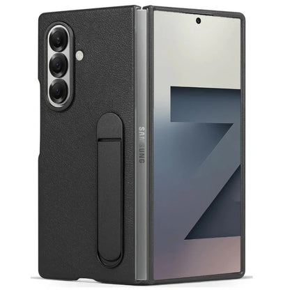 Black Kindsuit Leather case with Kickstand for Samsung Galaxy Z Fold7