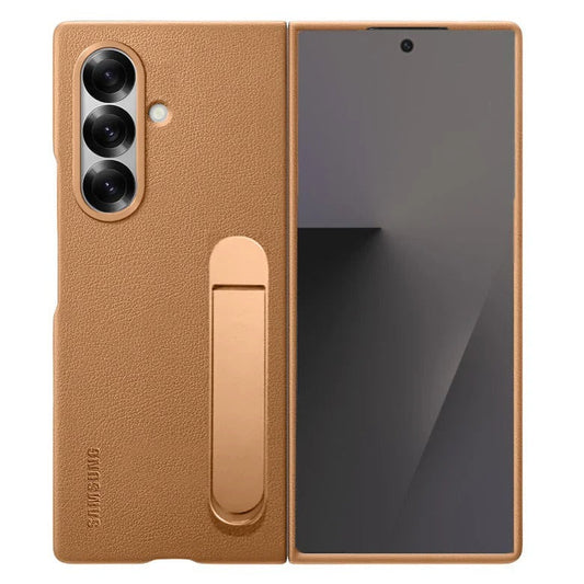 Brown Kindsuit Leather case with Kickstand for Samsung Galaxy Z Fold7