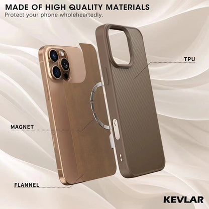KEVLAR Carbon Soft Shock Proof MagSafe Case for iPhone