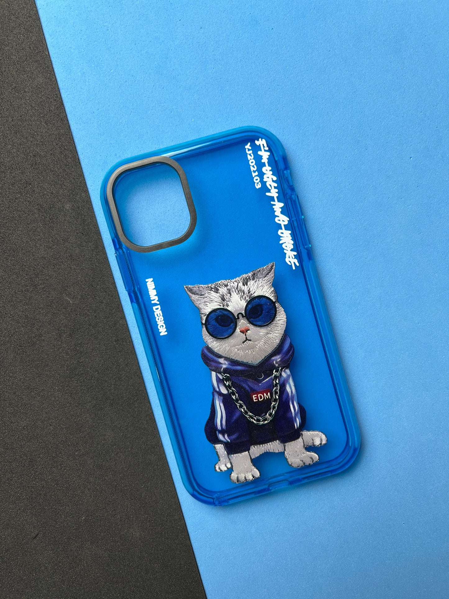 NIMMY Blue Cat  Bumper Case For iPhone