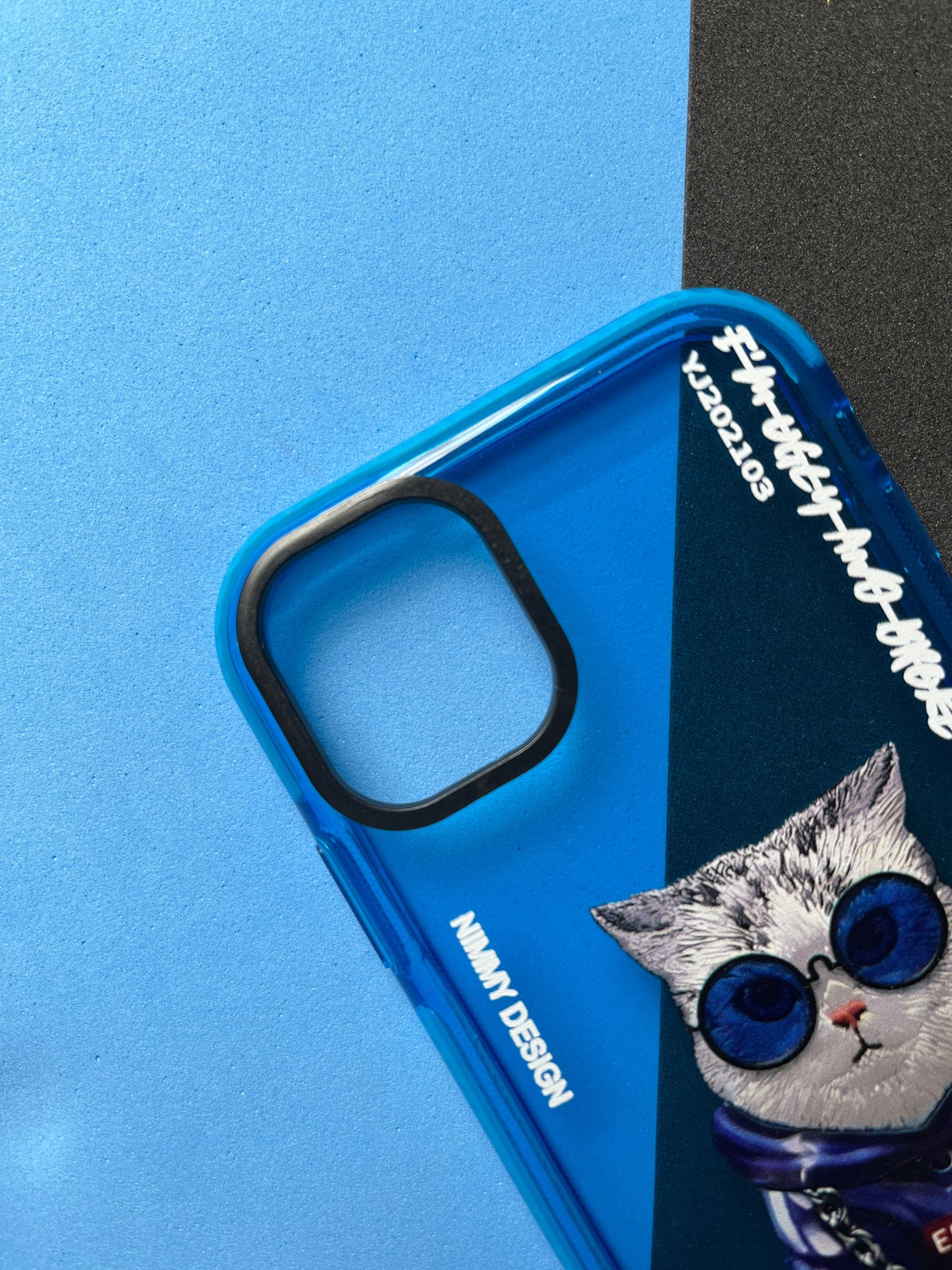 NIMMY Blue Cat  Bumper Case For iPhone