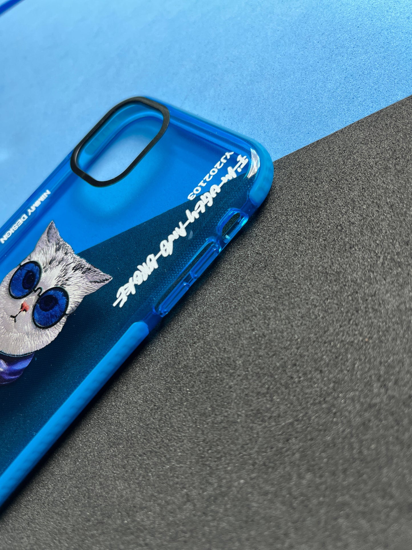 NIMMY Blue Cat  Bumper Case For iPhone
