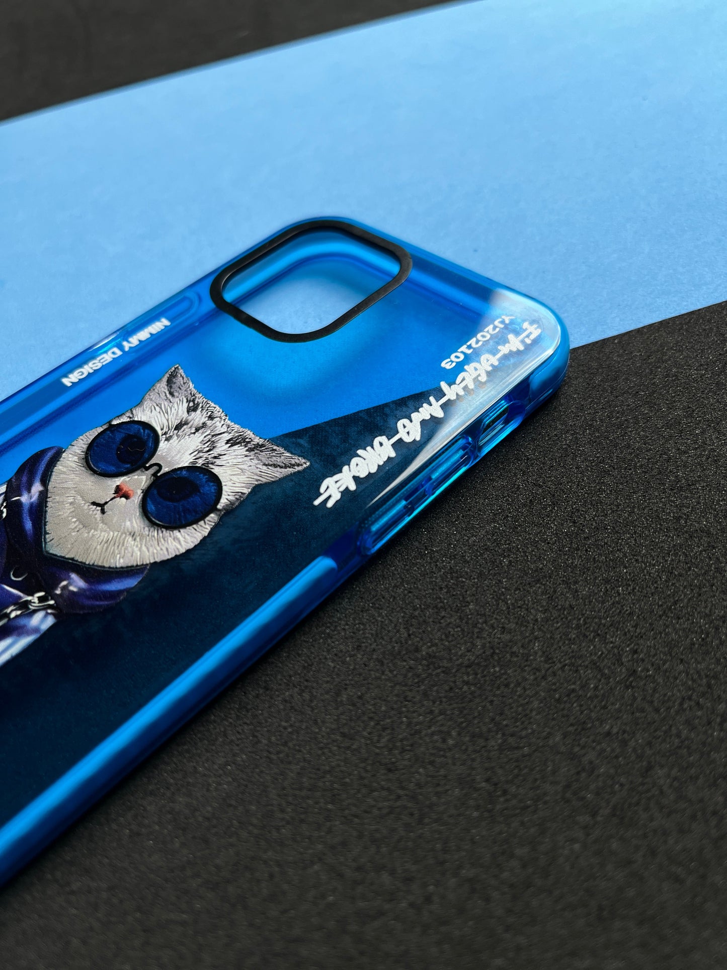NIMMY Blue Cat  Bumper Case For iPhone