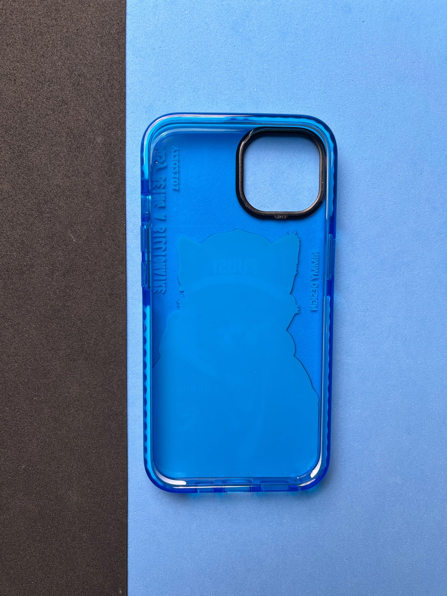 NIMMY Blue Billionaire Cat  Bumper Case For iPhone
