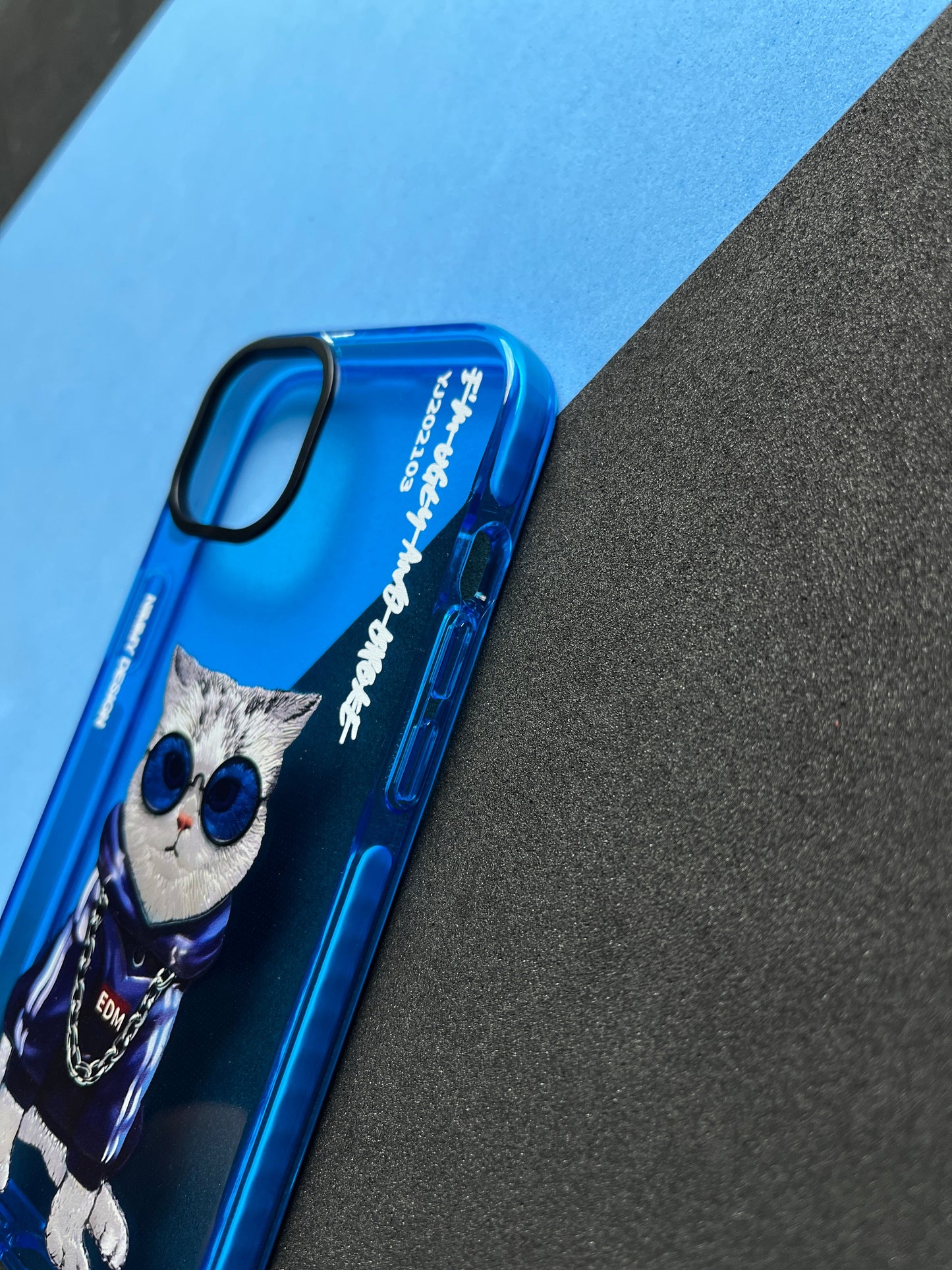 NIMMY Blue Cat  Bumper Case For iPhone