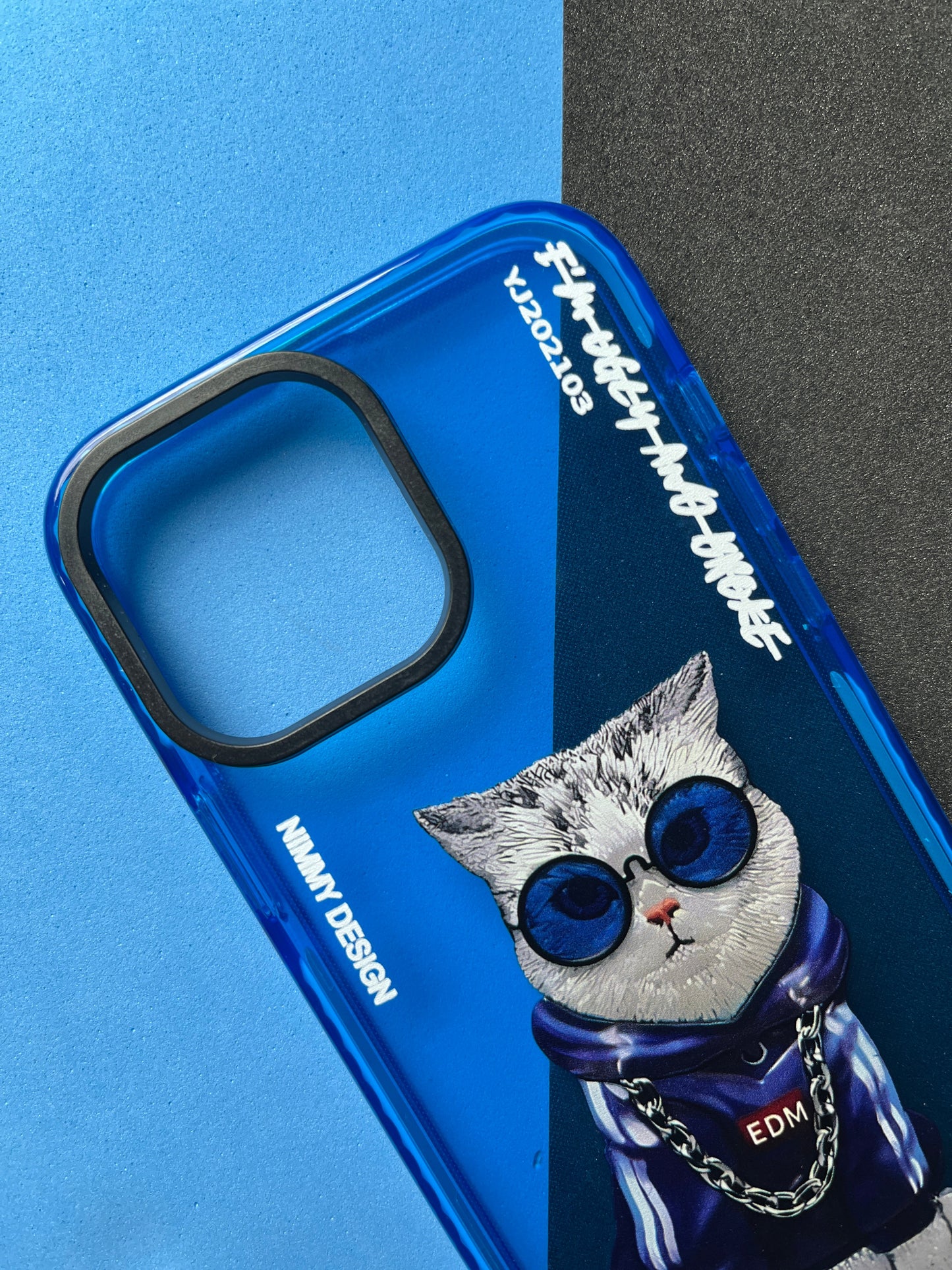 NIMMY Blue Cat  Bumper Case For iPhone