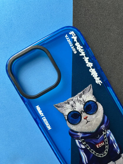 NIMMY Blue Cat  Bumper Case For iPhone