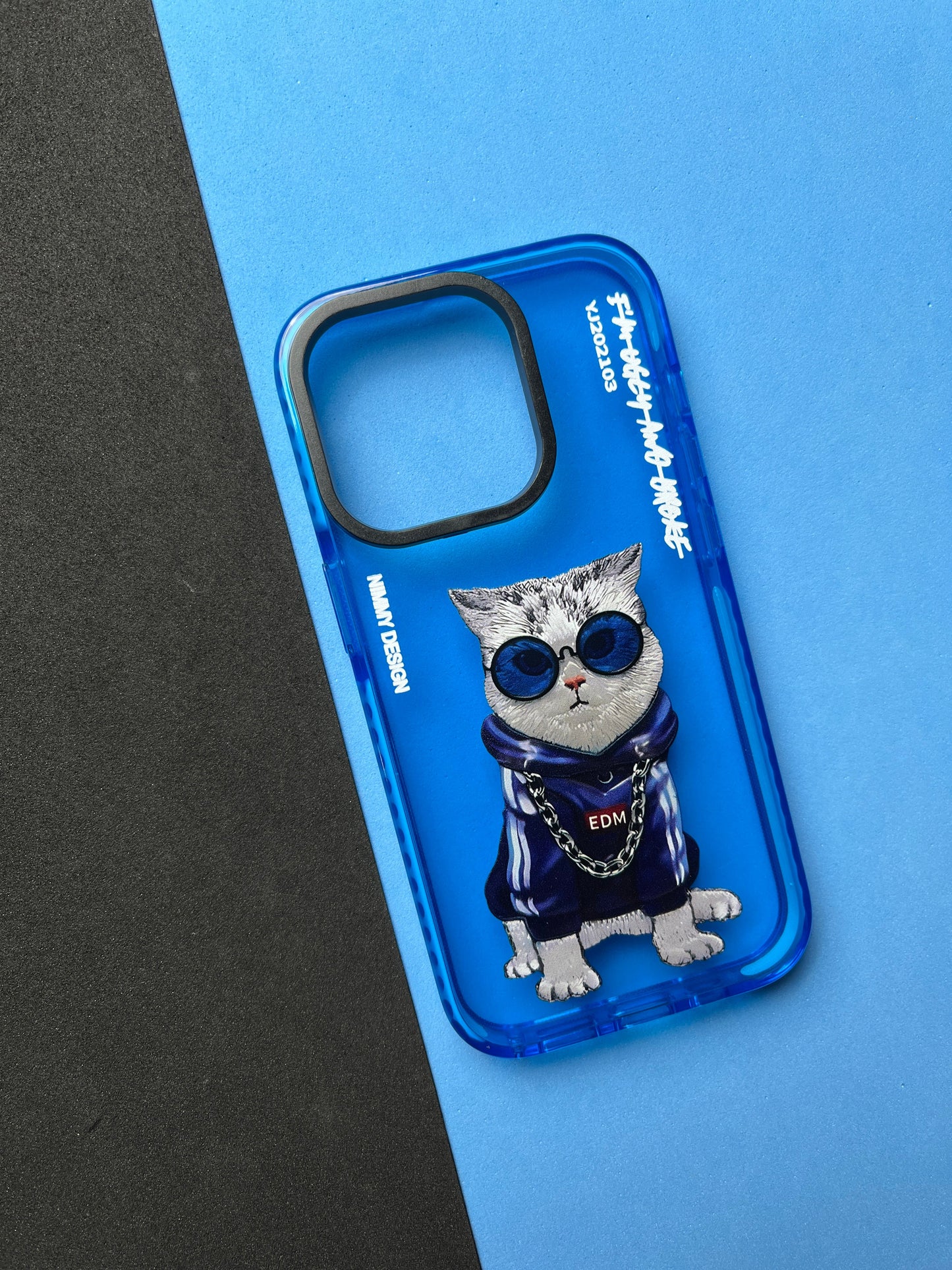 NIMMY Blue Cat  Bumper Case For iPhone