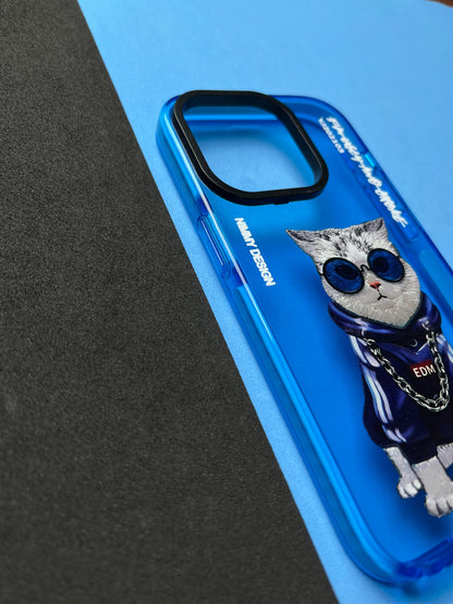 NIMMY Blue Cat  Bumper Case For iPhone