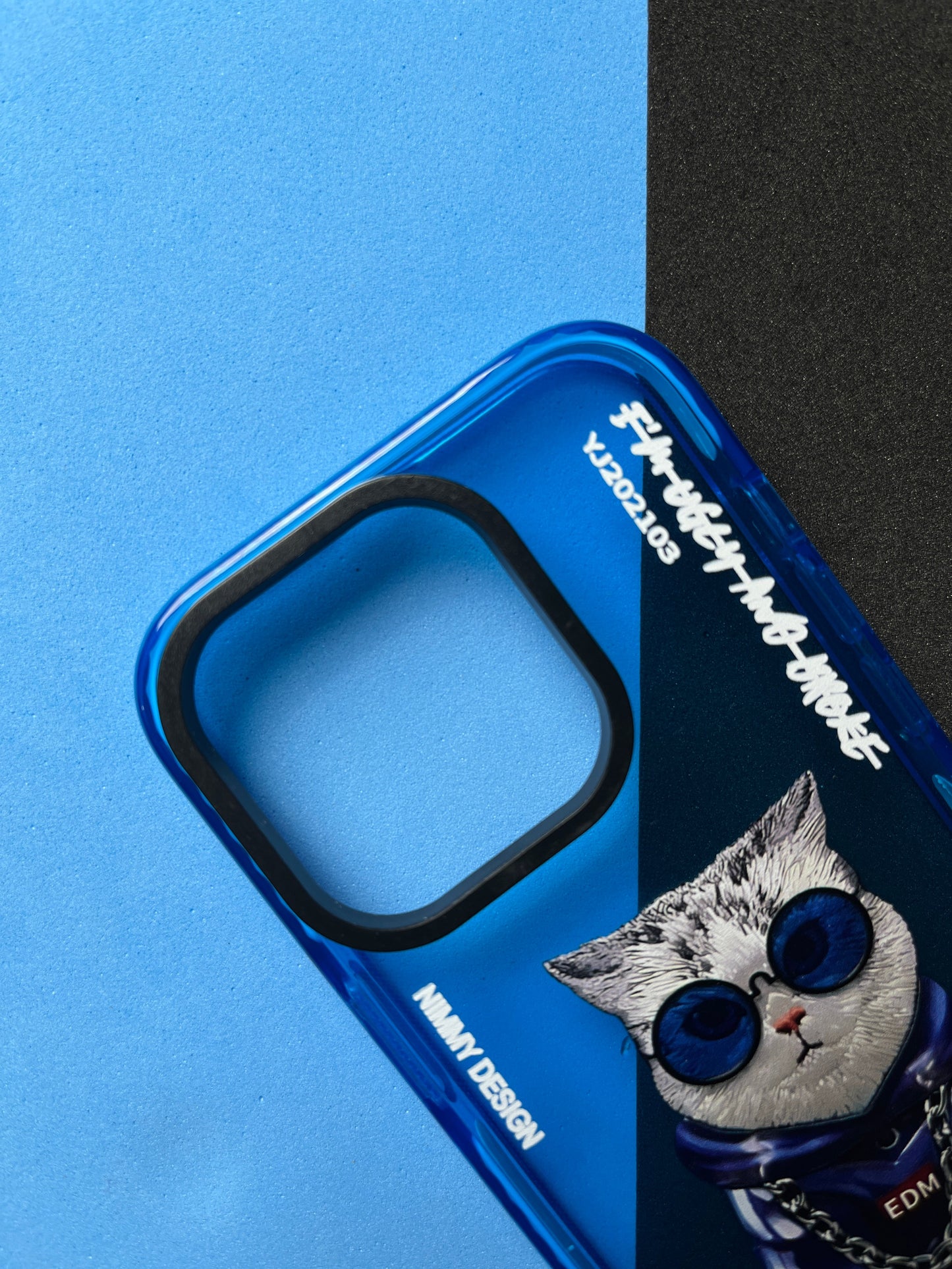 NIMMY Blue Cat  Bumper Case For iPhone