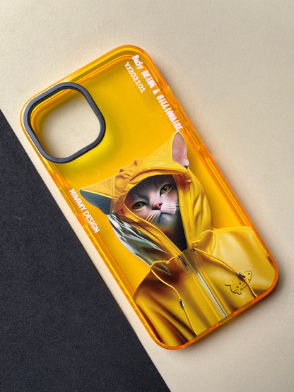 NIMMY Yellow Cat Bumper Case For iPhone