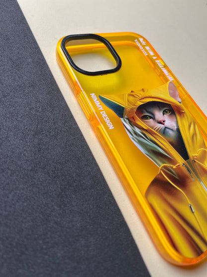 NIMMY Yellow Cat Bumper Case For iPhone