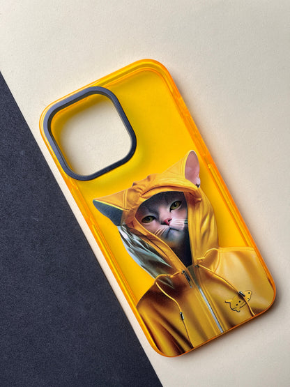NIMMY Yellow Cat Bumper Case For iPhone