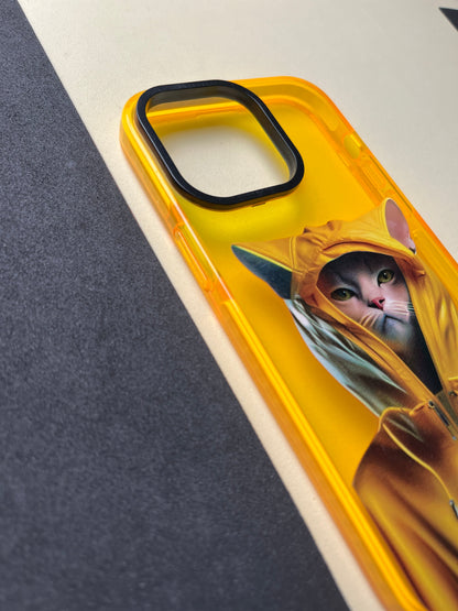 NIMMY Yellow Cat Bumper Case For iPhone