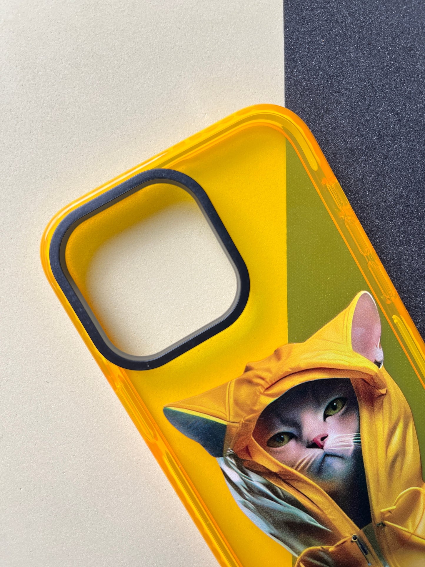 NIMMY Yellow Cat Bumper Case For iPhone