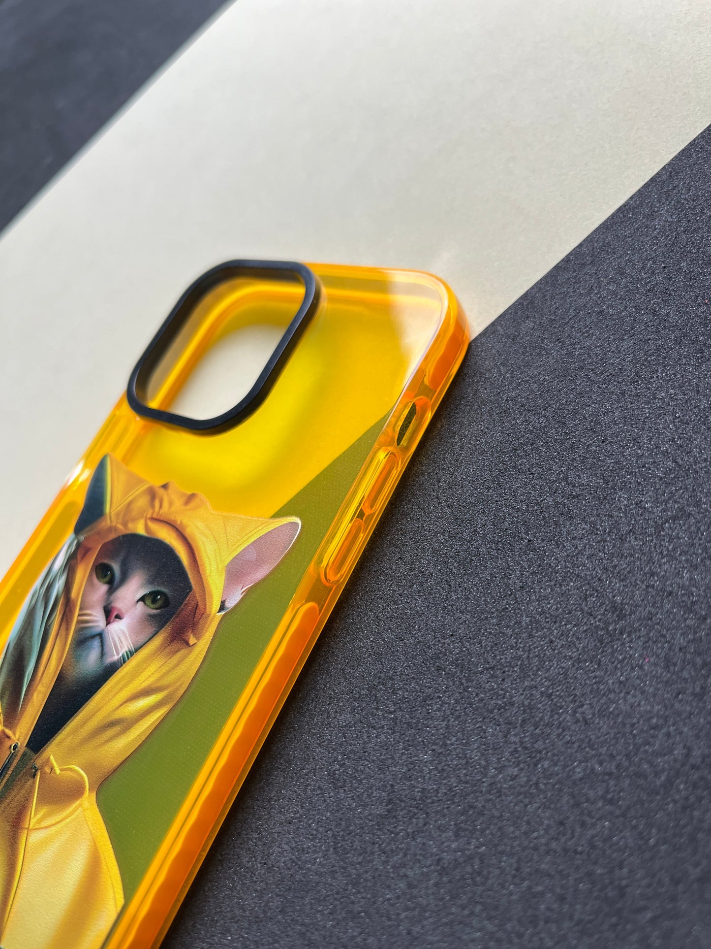 NIMMY Yellow Cat Bumper Case For iPhone