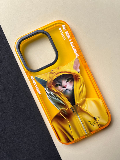 NIMMY Yellow Cat Bumper Case For iPhone