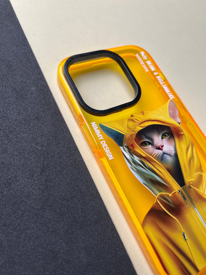 NIMMY Yellow Cat Bumper Case For iPhone