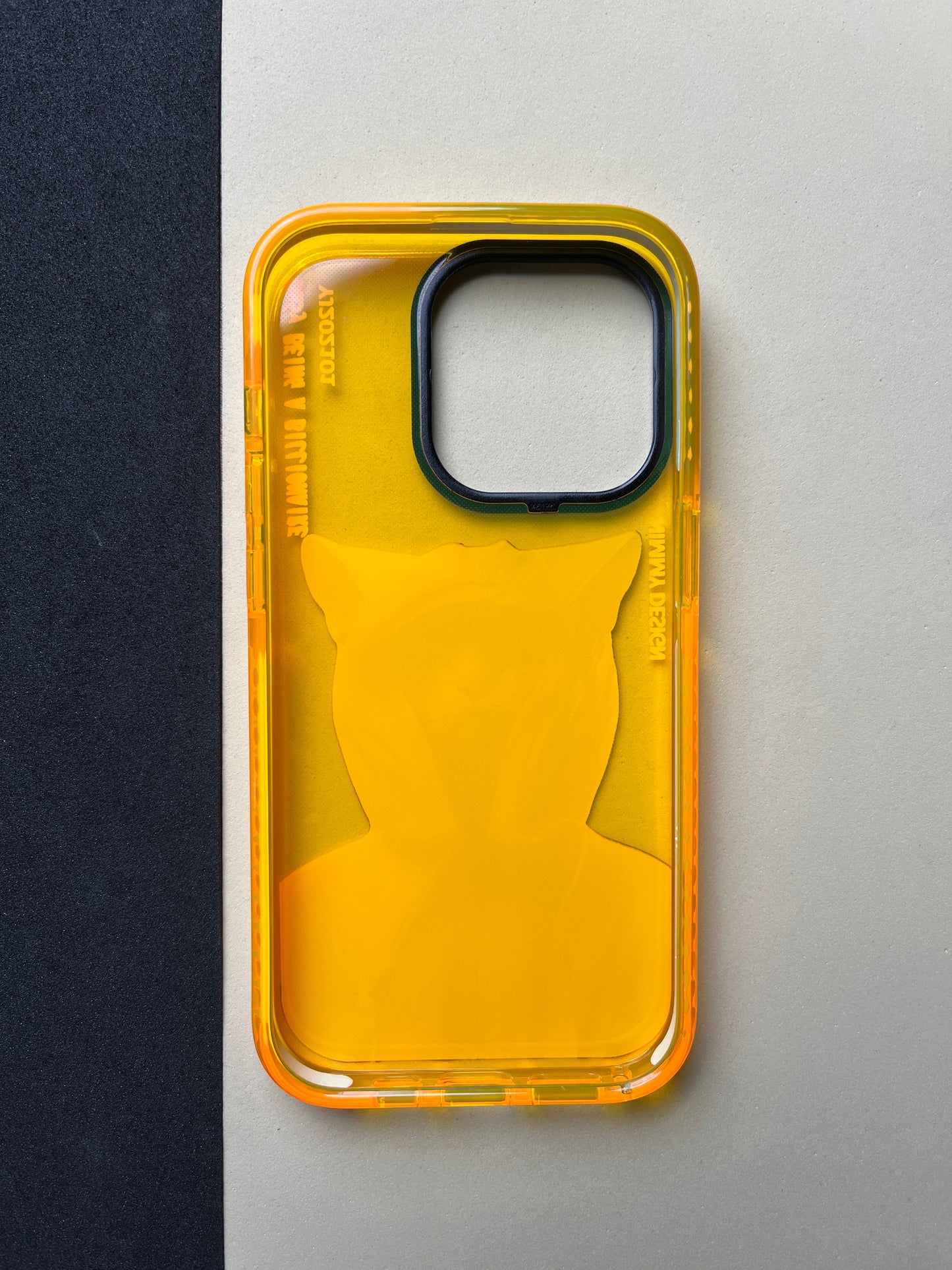 NIMMY Yellow Cat Bumper Case For iPhone