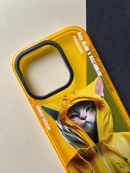 NIMMY Yellow Cat Bumper Case For iPhone