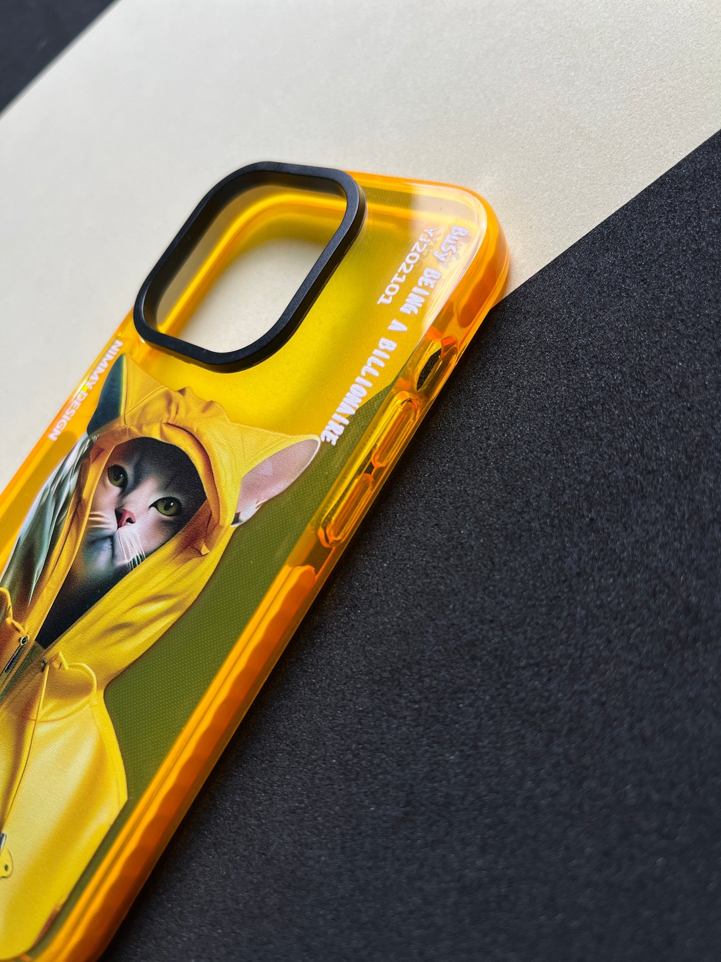 NIMMY Yellow Cat Bumper Case For iPhone