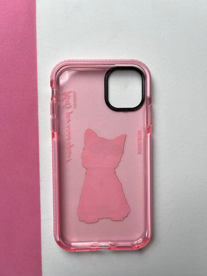 NIMMY Pink Cat Bumper Case For iPhone