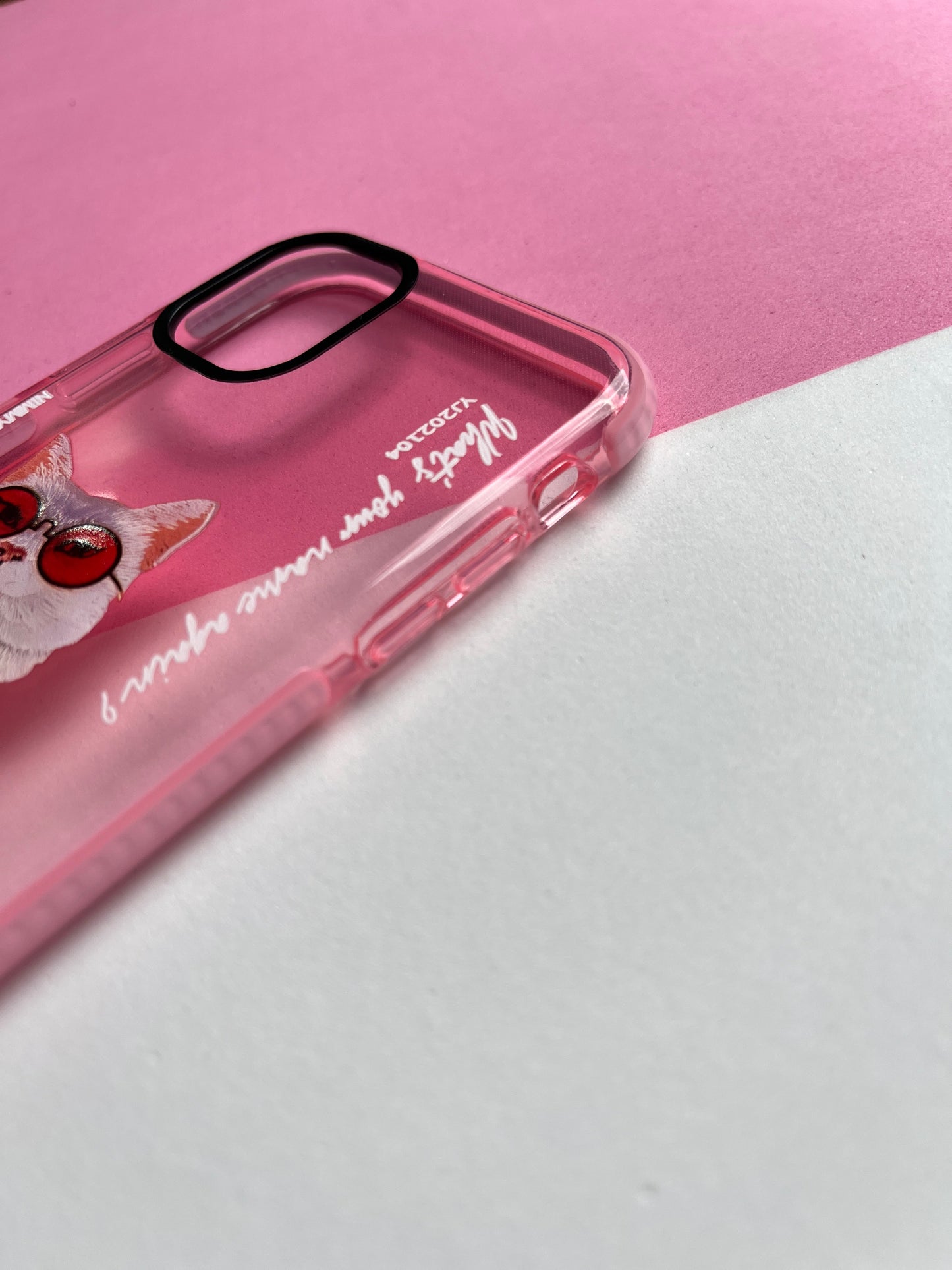 NIMMY Pink Cat Bumper Case For iPhone