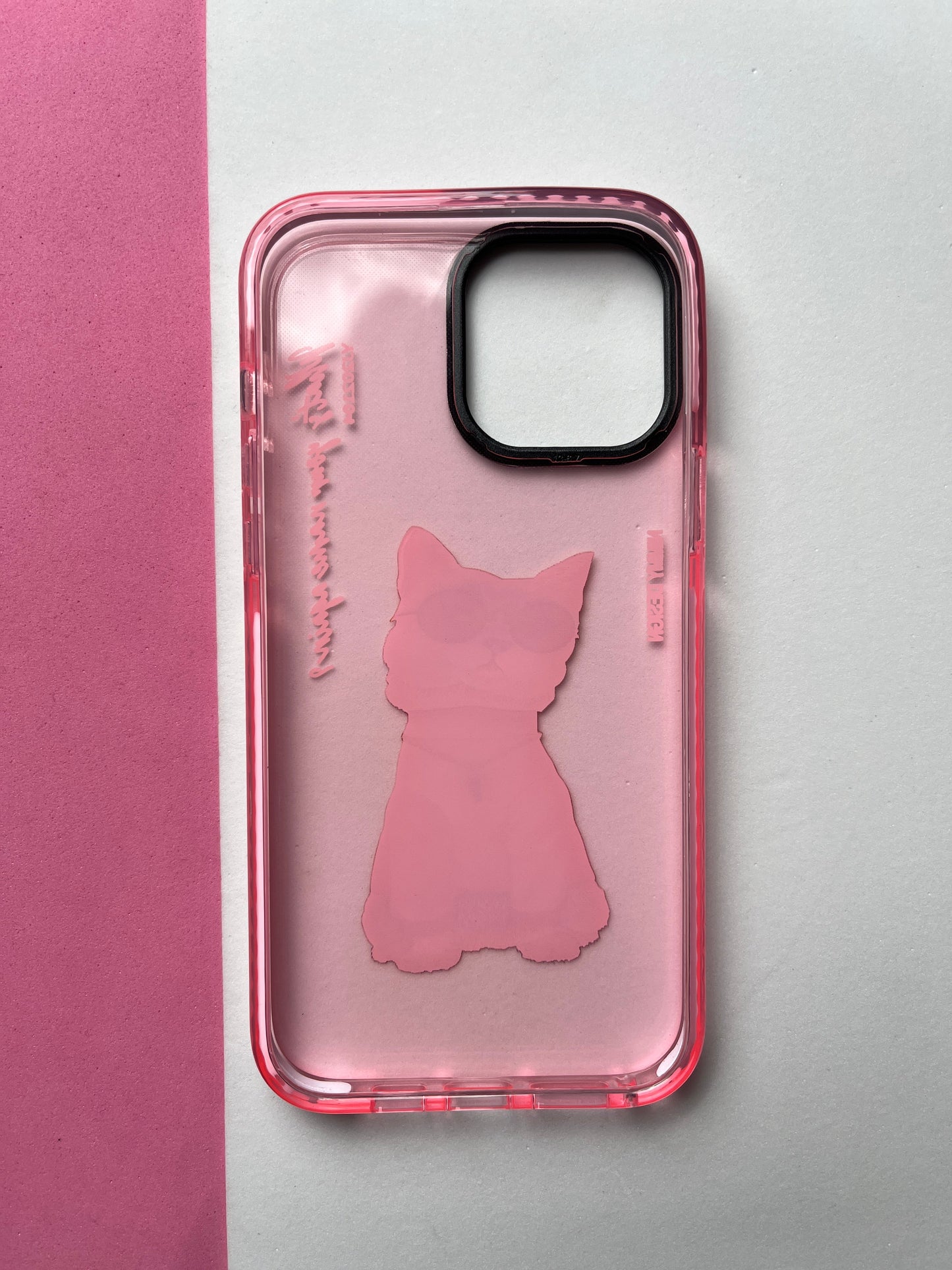 NIMMY Pink Cat Bumper Case For iPhone