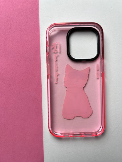 NIMMY Pink Cat Bumper Case For iPhone
