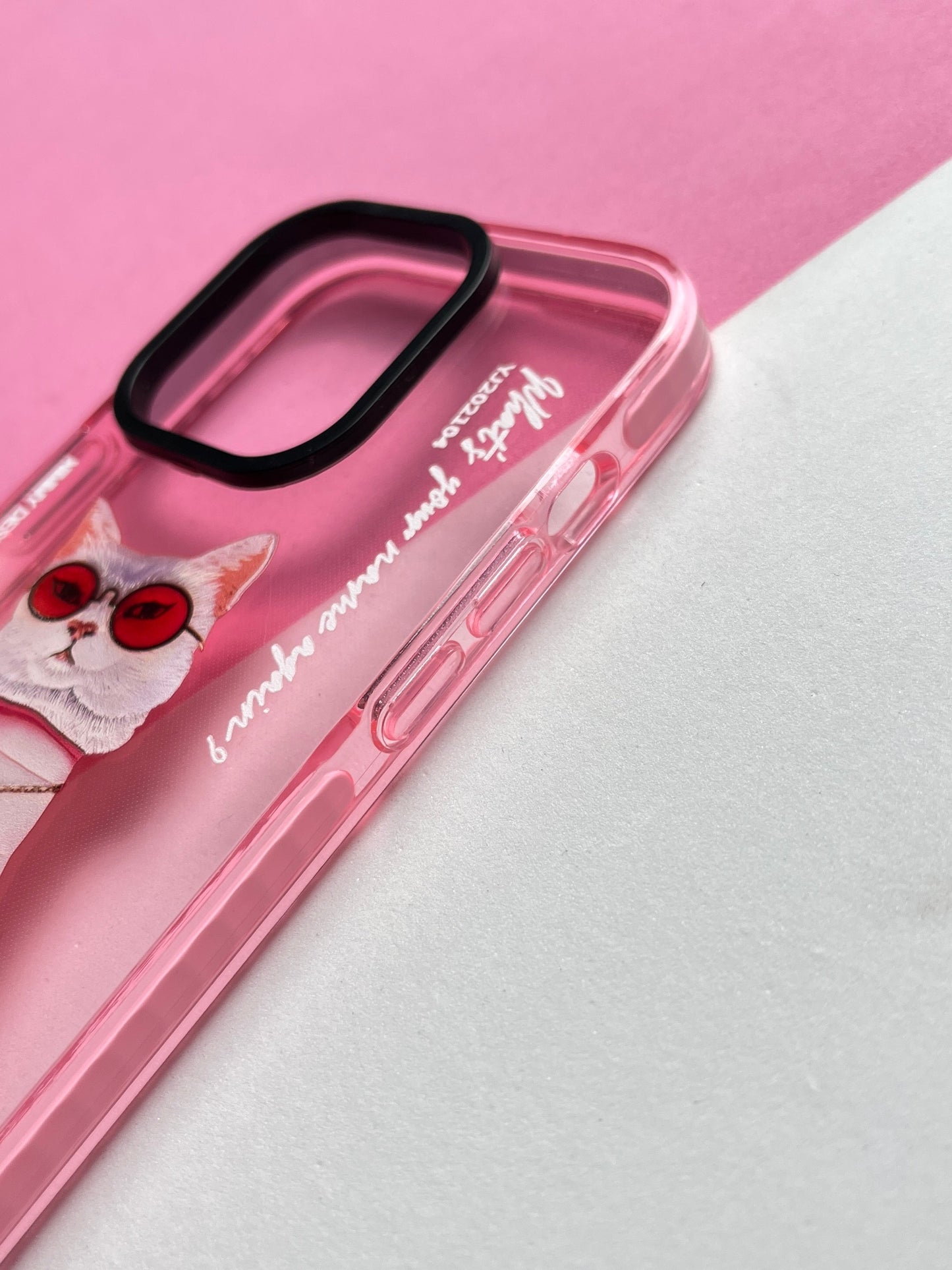 NIMMY Pink Cat Bumper Case For iPhone