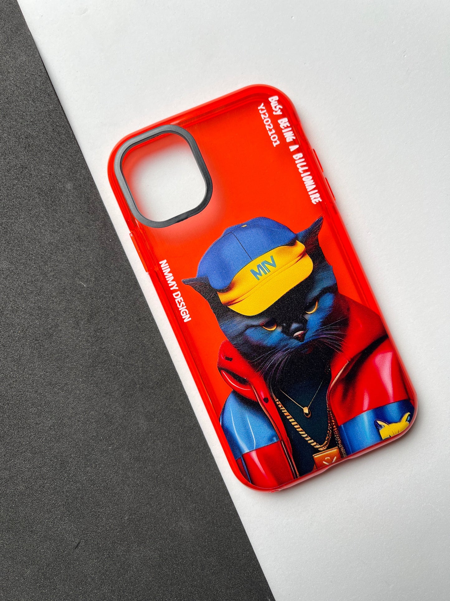 NIMMY Red Cat Bumper Case For iPhone